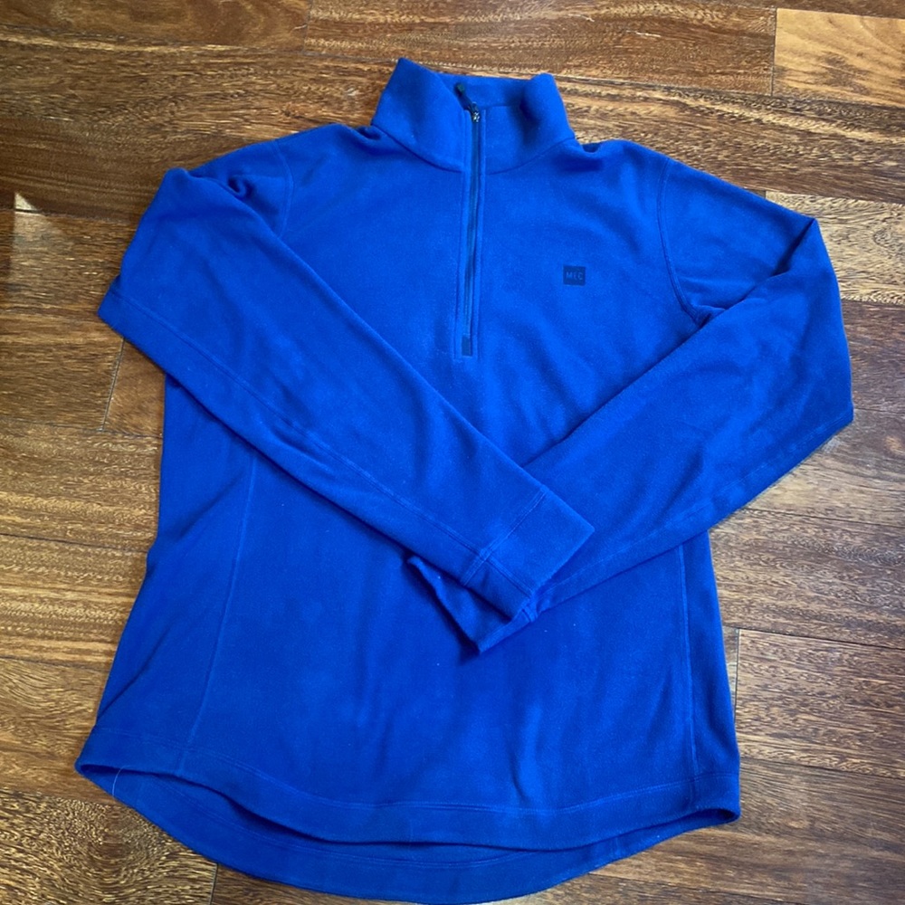 MEC Royal Blue Quarter-Zip Fleece Sweater